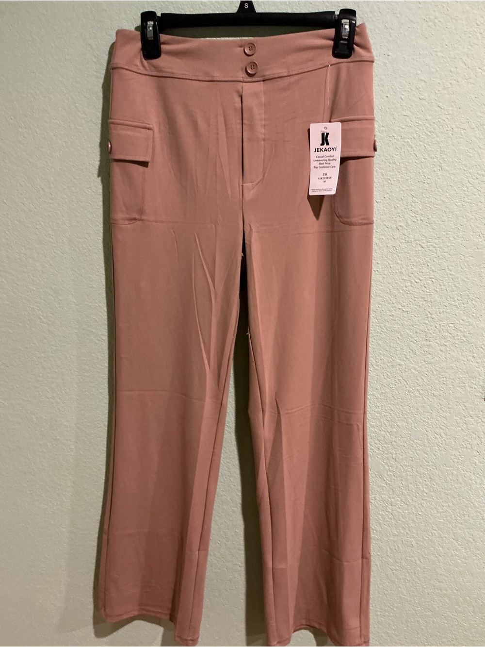 Jekaoyi Rose Wide-Leg Cargo Pants